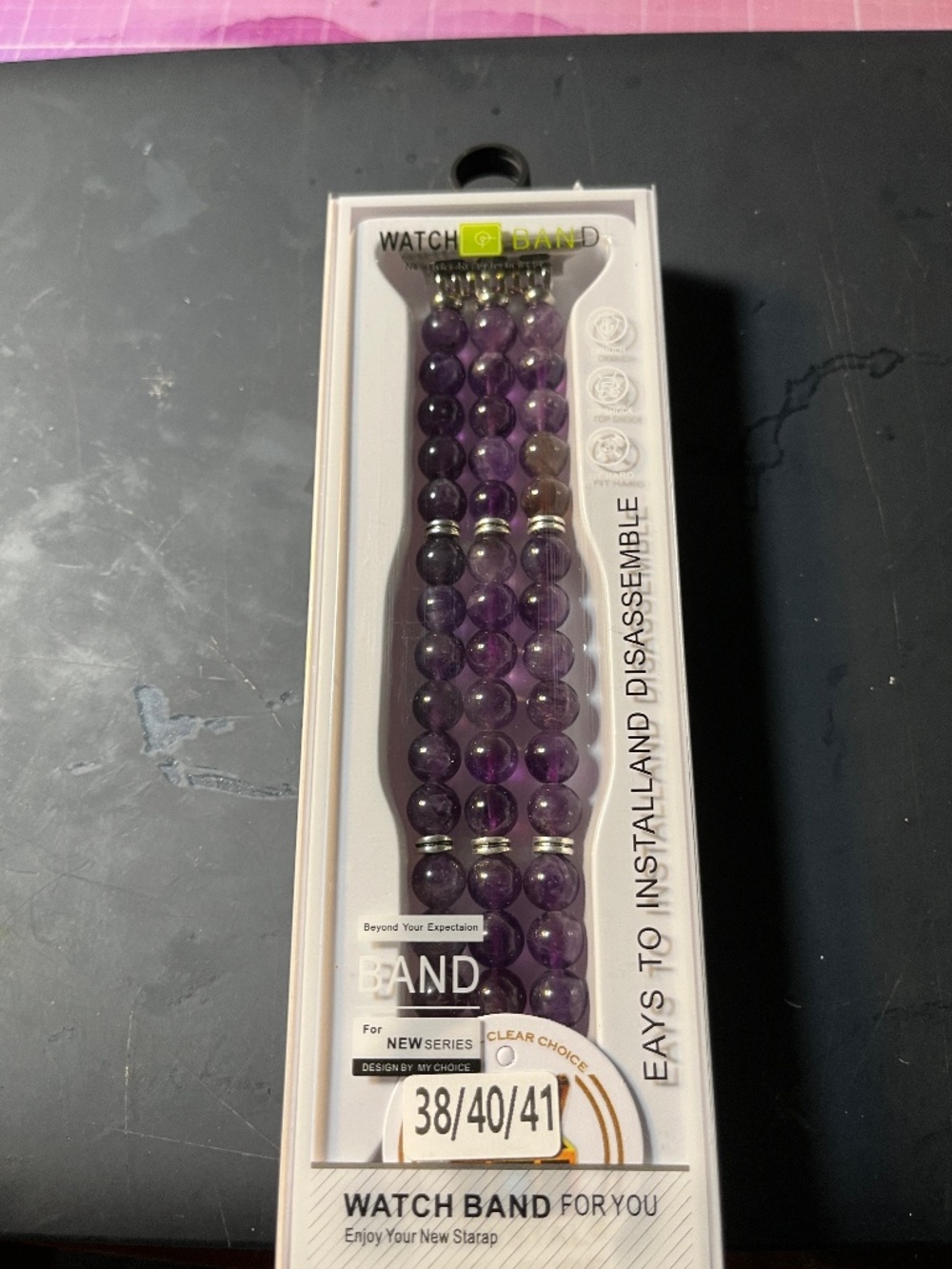 NWOT Amethyst Watchband for the Apple Watch